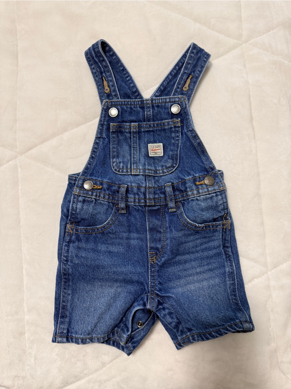 12-18 Months - Old Navy Denim Short Overalls in Blue